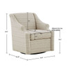 Justin - Swivel Glider Chair With 360 Degree Rotation - Tan Justin - Swivel Glider Chair With 360 Degree Rotation - Tan
