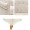 Fayette - Tufted Accent Arm Chair - Cream