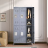 6 Door Lockers With Lock For Employees, Storage Cabinet For Home, Gym, Office, School, Garage - Gray 6 Door Lockers With Lock For Employees, Storage Cabinet For Home, Gym, Office, School, Garage - Gray