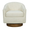 Upholstered Swivel Chair - Cream Upholstered Swivel Chair - Cream