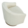 Upholstered Swivel Chair - Cream Upholstered Swivel Chair - Cream