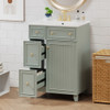Transitional Style Bathroom Vanity Cabinet With Ceramic Sink Transitional Style Bathroom Vanity Cabinet With Ceramic Sink