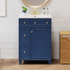 Transitional Style Bathroom Vanity Cabinet With Ceramic Sink Transitional Style Bathroom Vanity Cabinet With Ceramic Sink