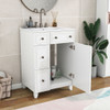 Transitional Style Bathroom Vanity Cabinet With Ceramic Sink Transitional Style Bathroom Vanity Cabinet With Ceramic Sink