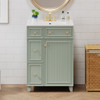 Transitional Style Bathroom Vanity Cabinet With Ceramic Sink Transitional Style Bathroom Vanity Cabinet With Ceramic Sink