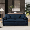 Modern Oversized Chenille Loveseat Sofa With Deep Seat And Diy Combination