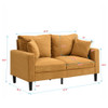 High Resilience Loveseat Sofa With Wooden Frame High Resilience Loveseat Sofa With Wooden Frame