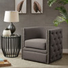 Capstone - Swivel Barrel Chair With Nailhead Accents And Button Tufting Capstone - Swivel Barrel Chair With Nailhead Accents And Button Tufting