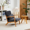 Accent Arm Chair With Pillow Upholstered Accent Arm Chair With Pillow Upholstered