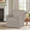 Timeless Slipcover Accent Armchair With Track Arm Silhouette Upholstered - Light Brown Timeless Slipcover Accent Armchair With Track Arm Silhouette Upholstered - Light Brown