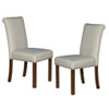 Dining Chair With Nailhead Trim (Set of 2) - Beige