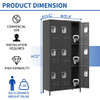 9 Door Lockers With Lock For Secure Storage And - Black 9 Door Lockers With Lock For Secure Storage And - Black