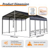 Heavy Duty Carport With Galvanized Roof And Enhanced Base - Anthracite Heavy Duty Carport With Galvanized Roof And Enhanced Base - Anthracite