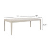 Expandable Dining Table - Vanilla White