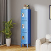 Lockers For Employees With 3 Door Storage Locker Durable For Gym, School, Office - Blue Lockers For Employees With 3 Door Storage Locker Durable For Gym, School, Office - Blue