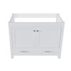 42" Bathroom Vanity Base With Doors And Drawer - White