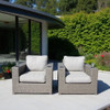 Outdoor Lounge Chairs With Cushions, Weather Resistant - Gray Mix Outdoor Lounge Chairs With Cushions, Weather Resistant - Gray Mix