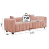 Modern 3 Seater Sofa With 2 Pillows Modern 3 Seater Sofa With 2 Pillows