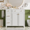 Bathroom Vanity With Sink, Soft Close Doors, Adjustable Shelves Bathroom Vanity With Sink, Soft Close Doors, Adjustable Shelves