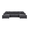 3 Piece Corduroy Double Chaise Sectional Sofa 3 Piece Corduroy Double Chaise Sectional Sofa