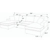 3 Piece Corduroy Double Chaise Sectional Sofa 3 Piece Corduroy Double Chaise Sectional Sofa