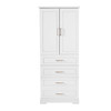 Freestanding Bathroom Cabinet With 3 Drawers, Adjustable Shelf, Soft Close Doors