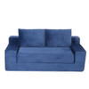 Loveseat Sofa, Comfortable Deep Seat Sofa Bed, Modern Small Corduroy Couch For Living Room Bedroom,Reversible Cushion With Pillows,No Assembly Required, Dark Blue Loveseat Sofa, Comfortable Deep Seat Sofa Bed, Modern Small Corduroy Couch For Living Room Bedroom,Reversible Cushion With Pillows,No Assembly Required, Dark Blue