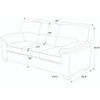 Vintage Inspired 3 Seat Sofa With Tufted Cushions Vintage Inspired 3 Seat Sofa With Tufted Cushions