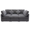 Sectional Sofa Modular U-Shaped With Ottoman & USB Ports