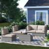 Stylish Modular Wicker Patio Seating Group Stylish Modular Wicker Patio Seating Group