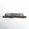 Wicker Sectional Seating Group With Plush Cushions Wicker Sectional Seating Group With Plush Cushions