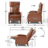 Wide Push Back Standard Recliner - Hazelnut Wide Push Back Standard Recliner - Hazelnut