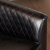 Faux Leather Club Chair With Nailhead Trim - Black Faux Leather Club Chair With Nailhead Trim - Black