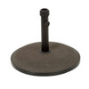 Um Holder Round Umbrella Base 66 Lbs Concrete - Brown Um Holder Round Umbrella Base 66 Lbs Concrete - Brown