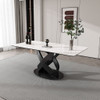 Rectangular Dining Table - Black / White