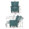 Wide Manual Standard Recliner - Teal Wide Manual Standard Recliner - Teal