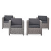 Stylish Outdoor Club Chair With Weather Resistant Cushions