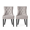 Contemporary Cheney Dining Chair Set With Tufted Design Contemporary Cheney Dining Chair Set With Tufted Design