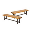 Tranquilizer - Outdoor Acacia Wood Bench With Slat Panel Design Tranquilizer - Outdoor Acacia Wood Bench With Slat Panel Design
