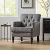 Harrison - Tufted Club Chair With Button Tufted Back And Birch Wood Legs Harrison - Tufted Club Chair With Button Tufted Back And Birch Wood Legs