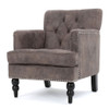 Vitality - Club Chair With Button Tufted Diamond Stitching And Turned Legs Vitality - Club Chair With Button Tufted Diamond Stitching And Turned Legs
