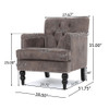Vitality - Club Chair With Button Tufted Diamond Stitching And Turned Legs Vitality - Club Chair With Button Tufted Diamond Stitching And Turned Legs