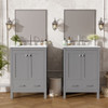 Bathroom Vanity With Integrated Undermount Ceramic Sink, 2 Doors And 1 Drawer, Soft Close Hinges Bathroom Vanity With Integrated Undermount Ceramic Sink, 2 Doors And 1 Drawer, Soft Close Hinges
