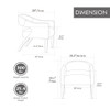 Upholstered Open Back Armchair With Weathered Rubberwood Legs Upholstered Open Back Armchair With Weathered Rubberwood Legs