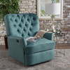 Electric Recliner Chair With Elegant Copper Accents And Soft Upholstery Electric Recliner Chair With Elegant Copper Accents And Soft Upholstery