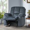 Luxurious Manual Recliner Chair With Skin-Friendly Fabric And Dual Cup Holders Luxurious Manual Recliner Chair With Skin-Friendly Fabric And Dual Cup Holders