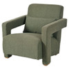 Sleek Right Angle Armrests, Ergonomic Lumbar Support, Square Wooden Block Legs, Inclined Seat For Comfort, Artistic Statement Piece For Living Room, Bedroom And Study Sleek Right Angle Armrests, Ergonomic Lumbar Support, Square Wooden Block Legs, Inclined Seat For Comfort, Artistic Statement Piece For Living Room, Bedroom And Study