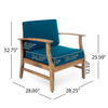 Kaleidoscope - Club Chair With Slat Paneling - Blue Kaleidoscope - Club Chair With Slat Paneling - Blue