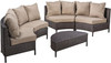 Pt Limon - 5 Pieces Sofa Set - Brown / Beige