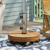 Ralph - Round Umbrella Base - Teak Ralph - Round Umbrella Base - Teak